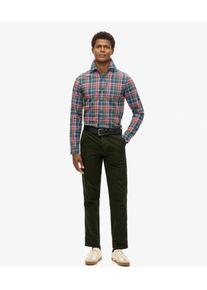 Superdry Men's The Merchant Store-five-pocket-hose im Workwear-stil Gr&uuml;n - Gr&ouml;&szlig;e: 32/32