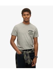 Superdry Herren Machined Goods Workwear T-shirt Grau - Größe: L