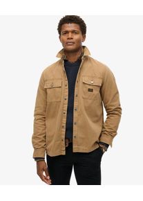 Superdry Herren Workwear Hemdjacke aus Bio-baumwollcanvas Braun - Größe: M