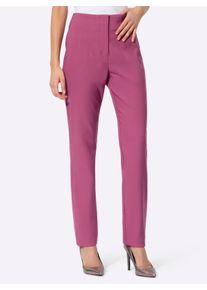 Damen Webhose mit Biesen-Verzierung in erika ,Größe 50, WITT, 89% Polyester, 11% Elasthan