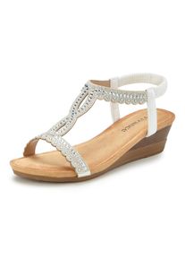 Vivance Dames Sandalen in wit ,maat 38, Witt, 100% Textiel