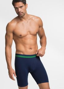 bonprix Bóxers largos ajustados (2 unidades), azul, 7 (XL)
