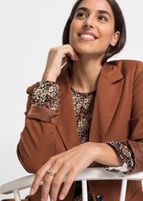 bonprix Pierścionek z ozdobnymi kryształkami, złoty, 16