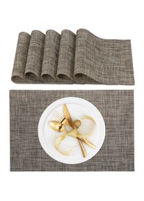 Relaxdays, Tischset, 6tlg. Tischset (6 Stk., 45 x 30 cm)