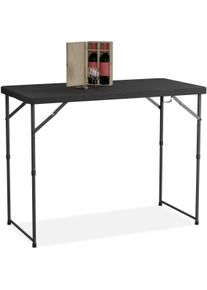 Relaxdays, Gartentisch + Balkontisch, Gartentisch (120 cm)