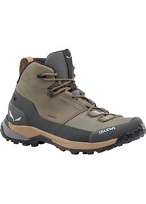 Salewa, Herren, Wanderschuhe, Puez Leather Mid PTX (47), Grau
