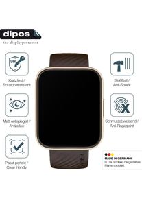 Dipos Displayschutz Anti-Shock, Smartwatch Schutzfolie, Transparent