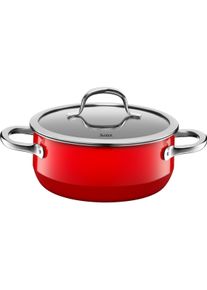 Silit Kochtopf Bratentopf Induktion 20cm Glasdeckel 2,4l Passion Red Silargan, Pfanne + Kochtopf, Rot
