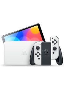 Nintendo Switch (OLED-Modell), Spielkonsole, Schwarz, Weiss