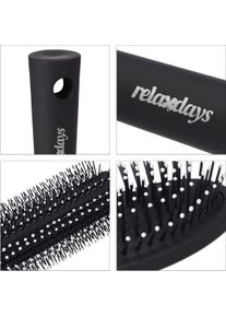 Relaxdays, Haarbürste + Kamm, 4x Haarbürste