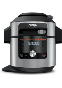 Ninja OL650EUFoodi MAX 12-in-1 SmartLid Multikocher, Dampfgarer + Reiskocher, Schwarz, Silber