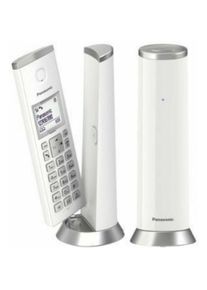 Panasonic KX-TGK212SP, Telefon, Weiss, Silber