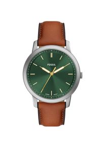 Fossil, Armbanduhr, Herrenuhr MINIMALIST, Braun, (Analoguhr, 44 mm)