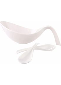 Villeroy & Boch Villeroy & Boch, Geschirrset, Salat-Set 3-teilig FLOW (2 Stück)