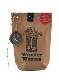 Wunderle, Geschenkverpackung, Wundertüte "WanderWOMAN" 14x22 cm (Geschenkpapier, 1 x)