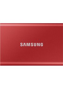 Samsung Portable T7 Red (2 TB), Externe SSD, Rot