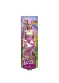 Papusa Barbie cu parul blond si roz, 32cm