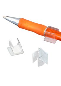 100 Unités - Porte-stylo 12 x 15 mm, auto-adhésif, transparent, PVC