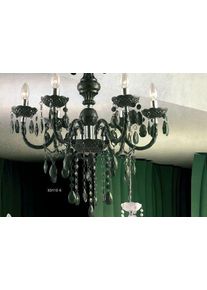Globo CUIMBRA I Luster Chroom, Zwart, 6-lichts