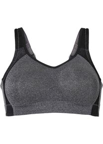 bonprix Női Sport melltartó közepes tartással, fekete, 100