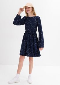 bonprix Vestido de viscosa fluida, azul, 176