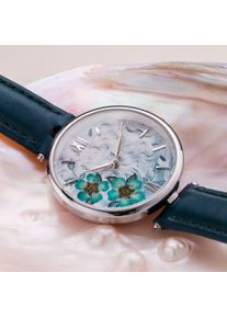 Holzkern; Wood Watch Everbloom (Plum Blossom/Blue), Women, Natural wood