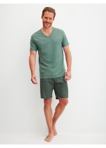 Calida Pigiama corto per Uomo, XL XL, Verde, Cotton Special