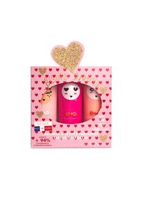 inuwet - TRIO SET REGALO LIPBALMS KISS ULTRA RED (PECHE, CILIEGIA, VANIGLIA-COCCO) Balsamo labbra 10 g unisex