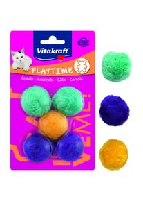 Vitakraft HRACKA 5 LOPTICIEK S ROLNICKOU, PLYS, CCA O 3 CM, 2439884