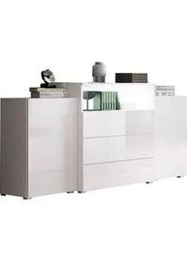 Sideboard Urban III mit LED ca. 150x69 cm Weiß