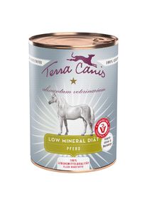6x 400g Terra Canis Alimentum Veterinarium Low Mineral Diet Horse comida húmeda para perros
