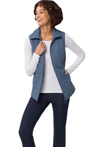 Damska Vesta s vreckami vo švoch dymová modrá veľkosť 56