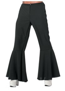 maskworld Disco Flare Pants for Men black
