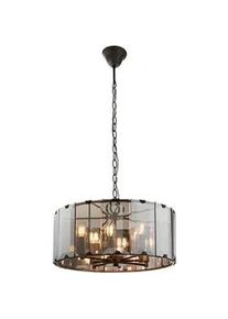 Endon Hängeleuchte , Grau, Schieferfarben , Glas , rund , 122 cm , Ce , Lampen & Leuchten, Innenbeleuchtung, Hängeleuchten, Pendelleuchten