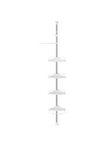 Songmics Xxxl Duschregal , Weiß , Metall, Kunststoff , 35x95-300x25 cm , höhenverstellbar , Badezimmer, Baden & Duschen, Duschregale & Duschablagen