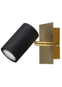 Trio Leuchten Strahler , Schwarz, Goldfarben , Metall , 12x15x12 cm , Lampen & Leuchten, Innenbeleuchtung, Spots & Strahler, Deckenspots