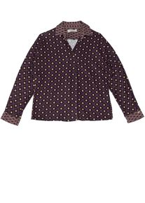 Camomilla Italia Dames Blouse 'Soraya' chamois / lila / aubergine XL