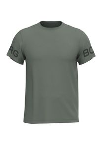 Bj&ouml;rn Borg BJ&Ouml;RN BORG Koszulka dla mężczyzn ciemnozielony Rozmiar S