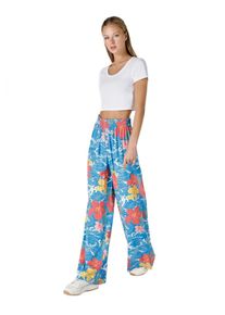 Colins Colin's Dames Broek hemelsblauw / koraal / rosa / wit 40