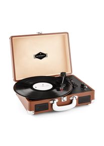 Auna Peggy Sue, retro gramofón, LP, USB, hnedý