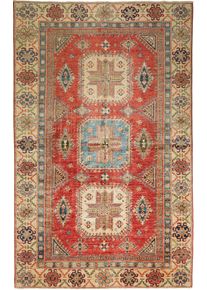Kazak Dywan orientalny 160 x 250 Czerwony (Pakistan) Ręcznie Tkany