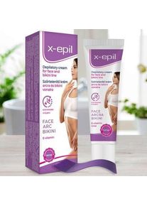 X-Epil ® X-epil, Wachs + Enthaarungscreme, Hair Removal Cream Made in Europe for Face and Bikini