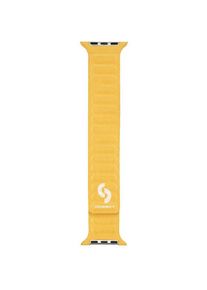 Connect Watch 42/44/45mm Fine woven twill magnetic chain strap, Uhrenarmband, Gelb