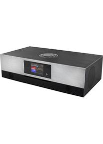 Soundmaster ICD2080SW (DAB+, FM, Internetradio, Bluetooth, WLAN), Radio, Grau, Schwarz