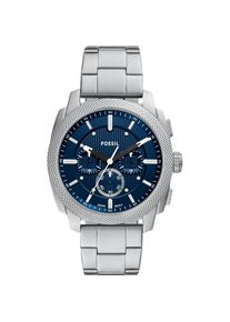 Fossil, Armbanduhr, Machine, Silber, (Chronograph, 44 mm)