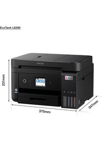 Epson L6290 Tintenstrahl DPI WLAN (Tintenpatrone, Farbe), Drucker, Schwarz