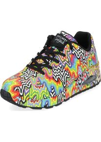 Skechers, Damen, Sneakers, Hittcher Damen Schnürschuhe Sportlich Gummisohle sonstige, Mehrfarbig, (36)