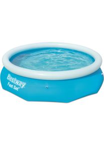Bestway, Pool, Fast Set 57266 Aufstellpool Aufblasbarer Rundpool 3638 L Blau