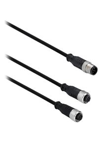 Schneider Electric Y-M12 5-polige Verteiler-Emitter f&uuml;r XZCRSE (0.50 m), Schnittstellenkabel