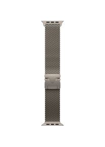 Apple Natural Titanium Milanese Loop (49 mm, 95% recyceltes Titan), Uhrenarmband, Beige